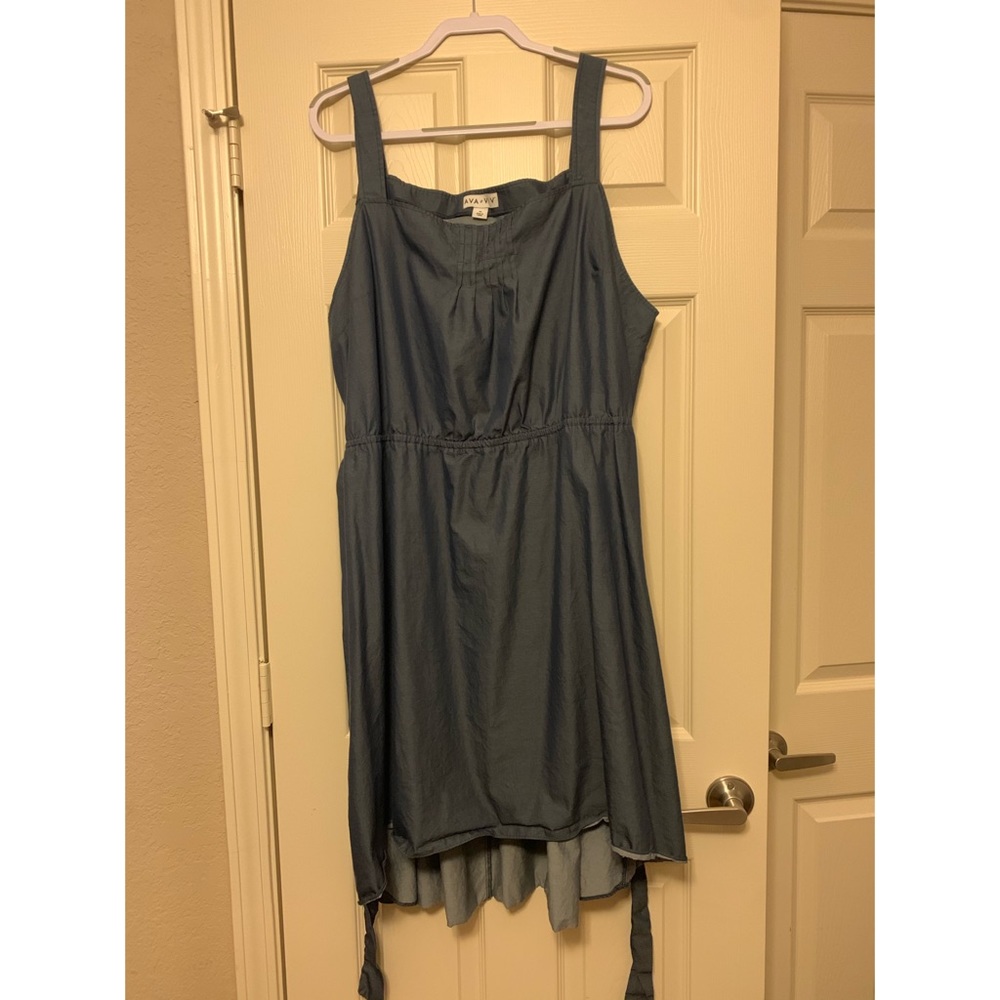 Ava & Viv Denim Jumper Dress w/ Belt